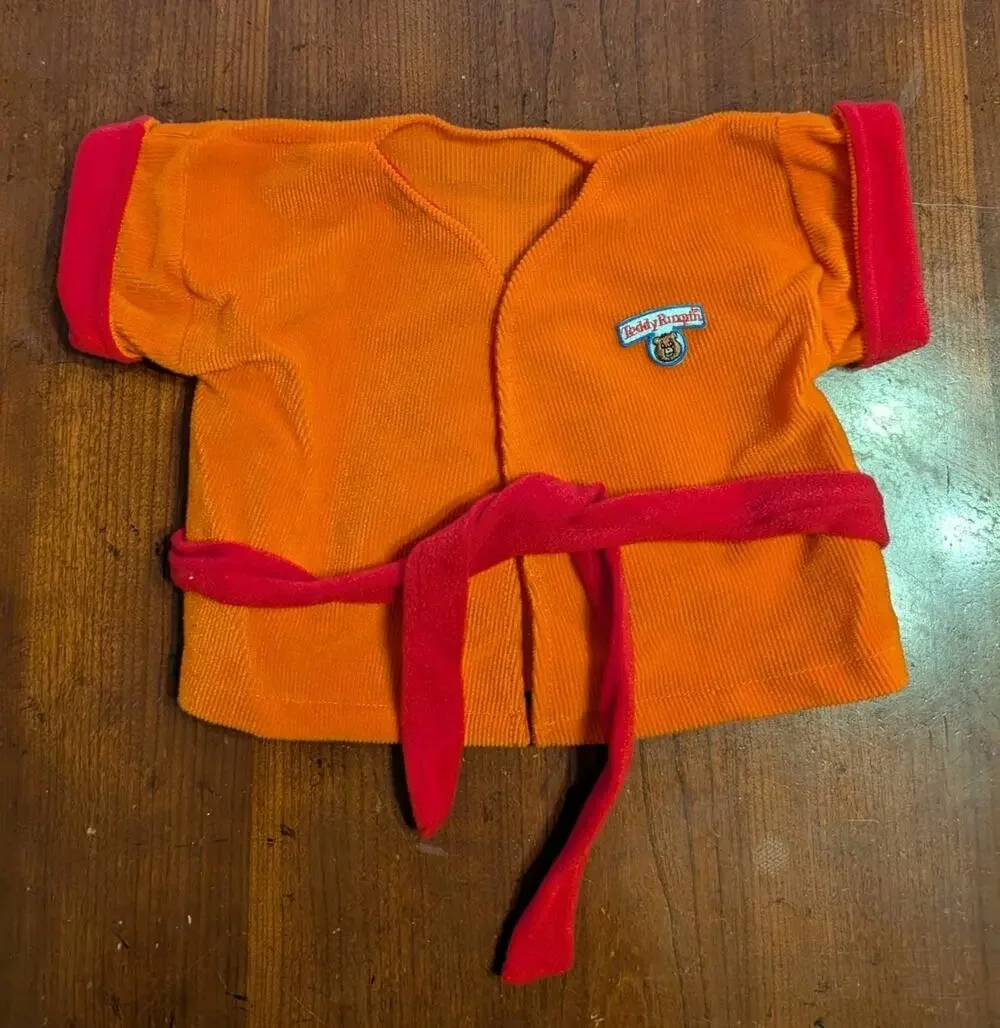 Teddy Ruxpin Doll Outfit Clothes Orange Robe WOW Vintage 1985